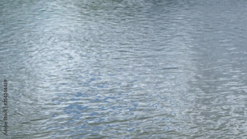 Peaceful river water background with sky reflection on surface. Abstract natural 4k blurry video background. Peaceful river water background with sky reflection on surface. Abstract natural 4k blurry video background.