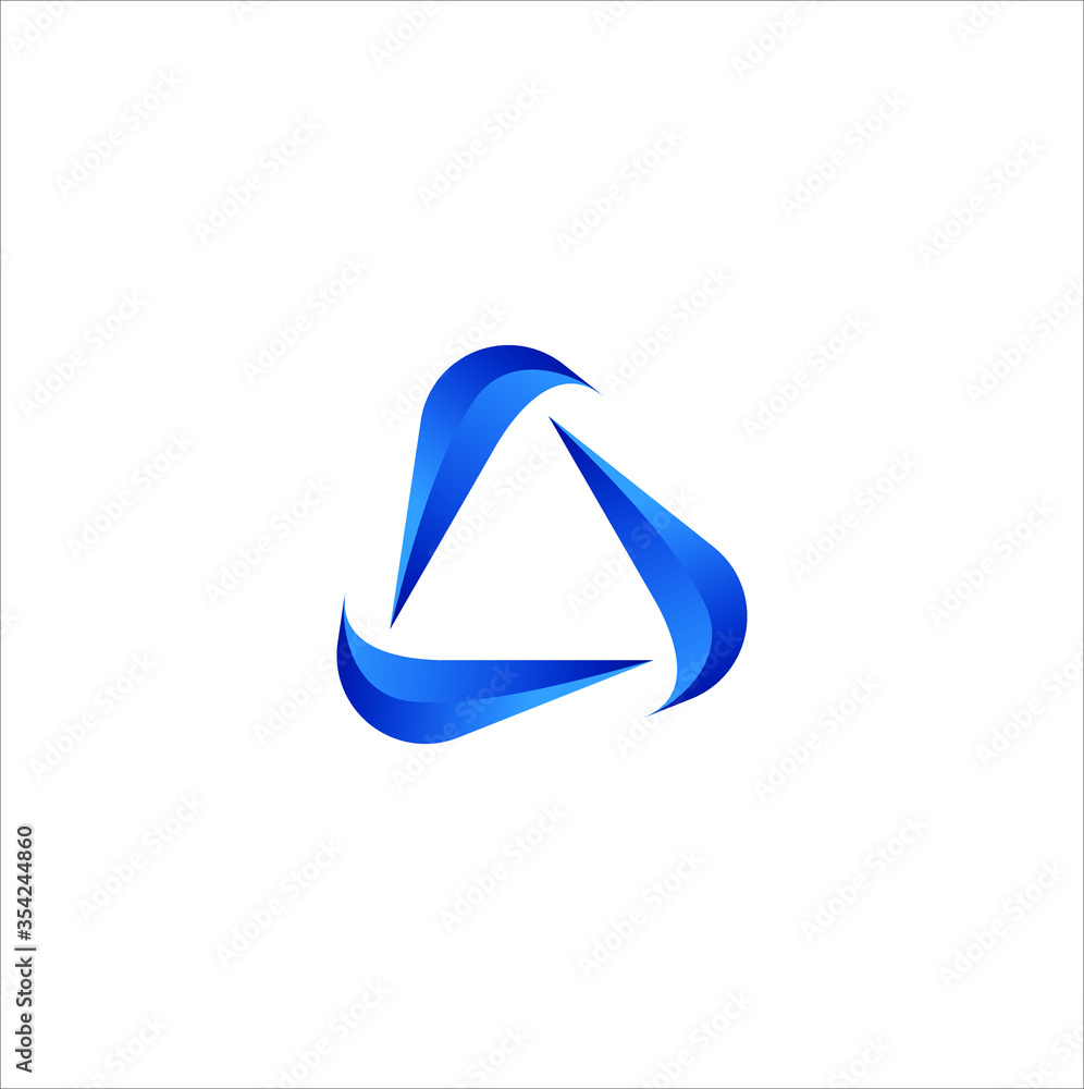 Abstract triangle creative for business logo vector template Abstract triangle creative for business logo vector template