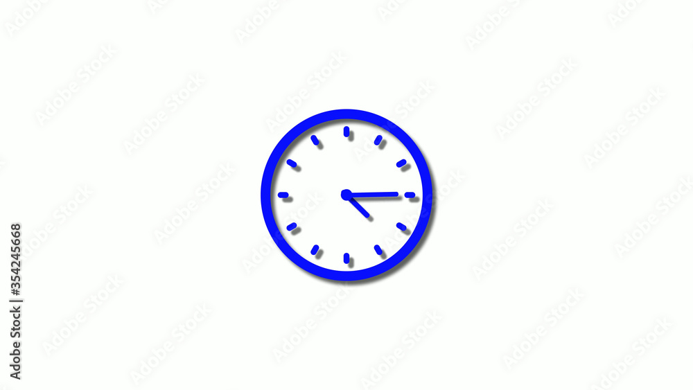 New blue color 3d clock icon,counting down blue clock icon,clock animation New blue color 3d clock icon,counting down blue clock icon,clock animation