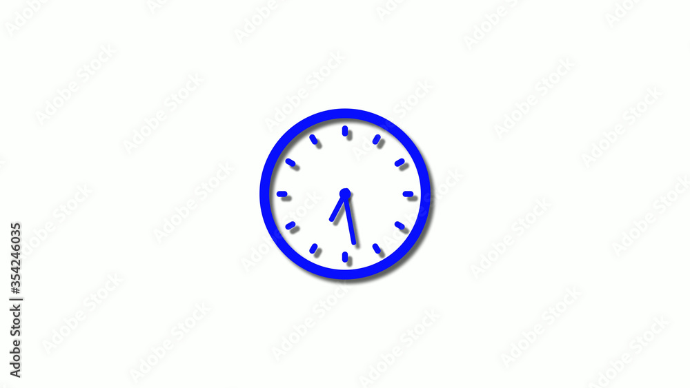 New blue color 3d clock icon,counting down blue clock icon,clock animation New blue color 3d clock icon,counting down blue clock icon,clock animation