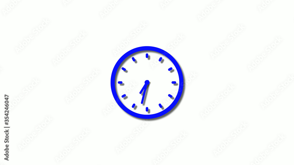 New blue color 3d clock icon,counting down blue clock icon,clock animation New blue color 3d clock icon,counting down blue clock icon,clock animation