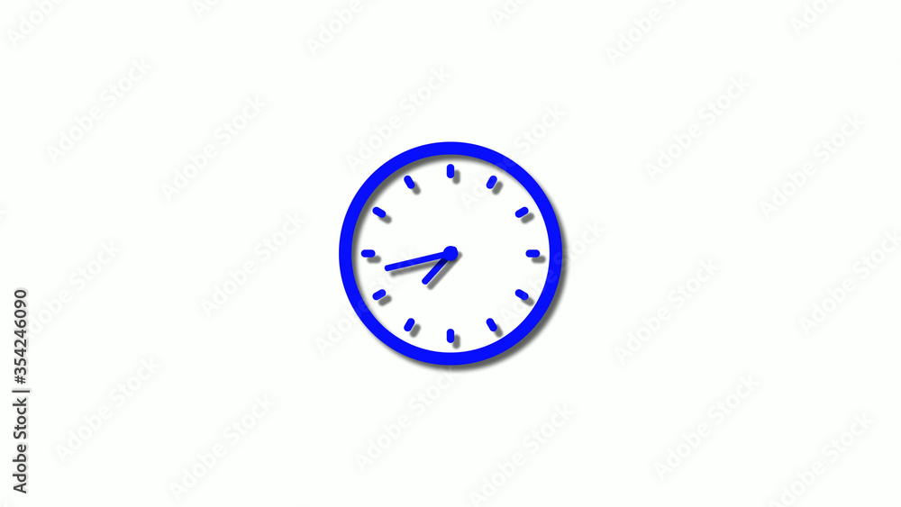 New blue color 3d clock icon,counting down blue clock icon,clock animation New blue color 3d clock icon,counting down blue clock icon,clock animation