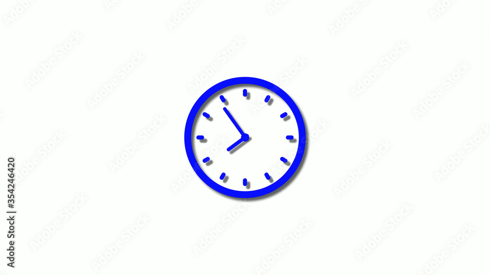 New blue color 3d clock icon,counting down blue clock icon,clock animation New blue color 3d clock icon,counting down blue clock icon,clock animation