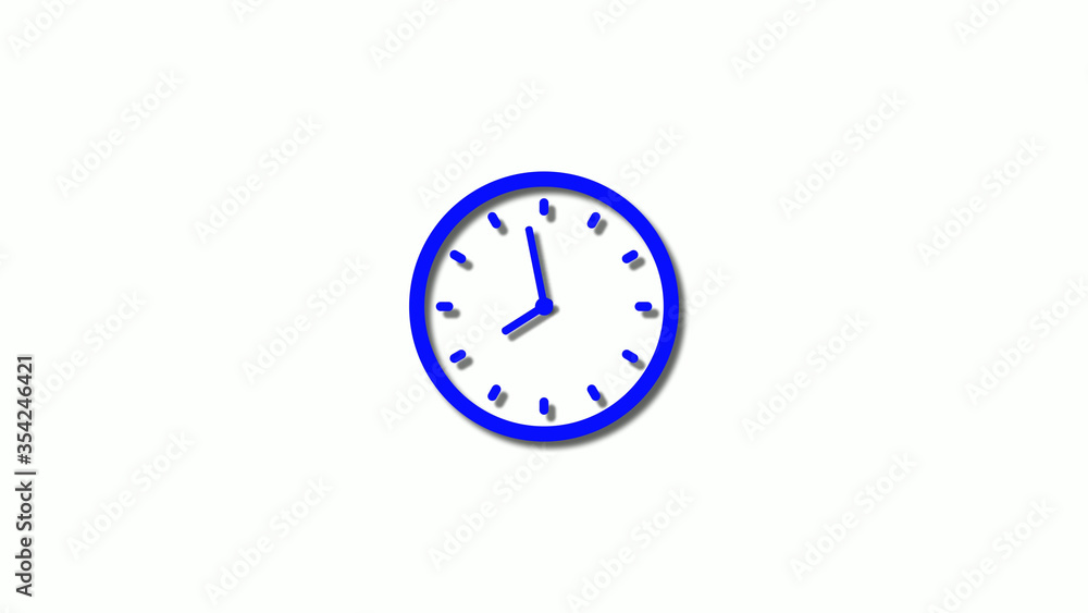 New blue color 3d clock icon,counting down blue clock icon,clock animation New blue color 3d clock icon,counting down blue clock icon,clock animation