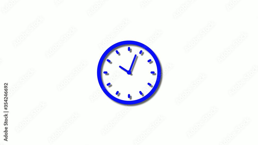 New blue color 3d clock icon,counting down blue clock icon,clock animation New blue color 3d clock icon,counting down blue clock icon,clock animation