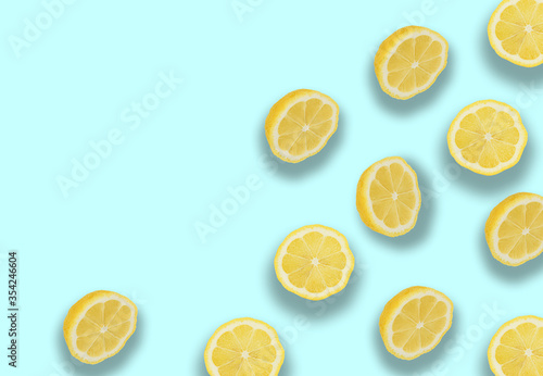 limoni sfondo esatte agrumi frutta limonata fette  photo
