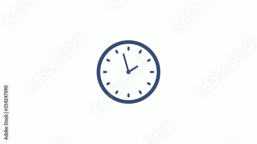 Amazing counting down clock icon on white background,clock image