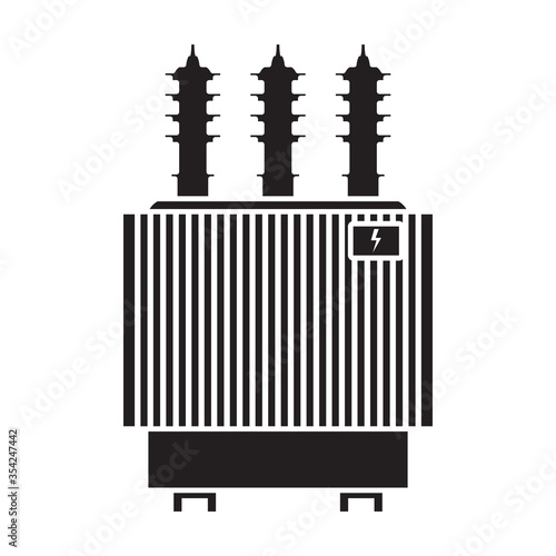 Transformer vector icon.Black vector icon isolated on white background transformer.