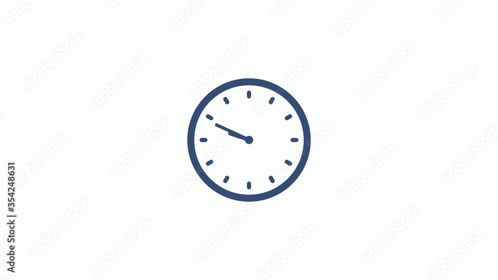New blue dark clock icon on white background,counting down clock icon New blue dark clock icon on white background,counting down clock icon