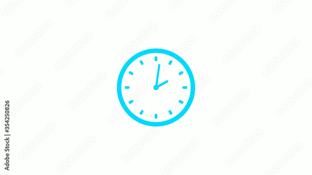 Cyan clock icon on white background,New clock icon Cyan clock icon on white background,New clock icon
