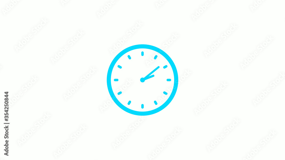 Cyan clock icon on white background,New clock icon Cyan clock icon on white background,New clock icon
