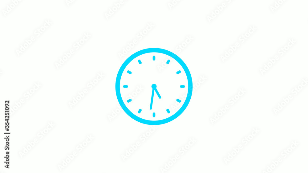 Cyan clock icon on white background,New clock icon Cyan clock icon on white background,New clock icon