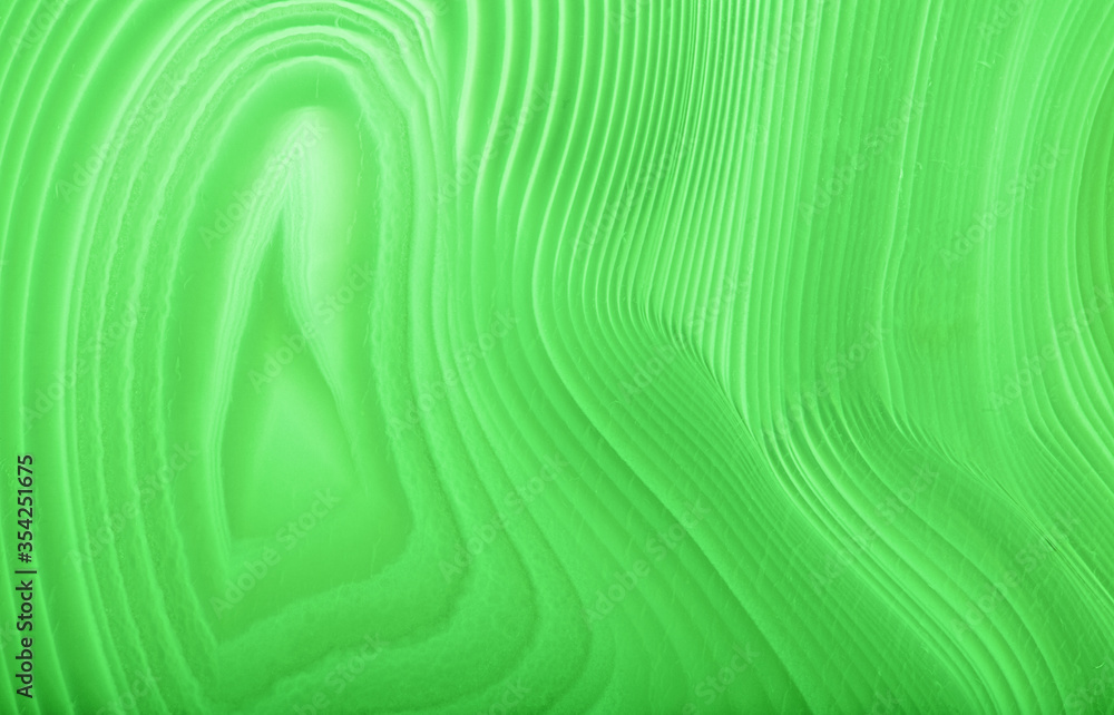 concentric green agate texture closeup