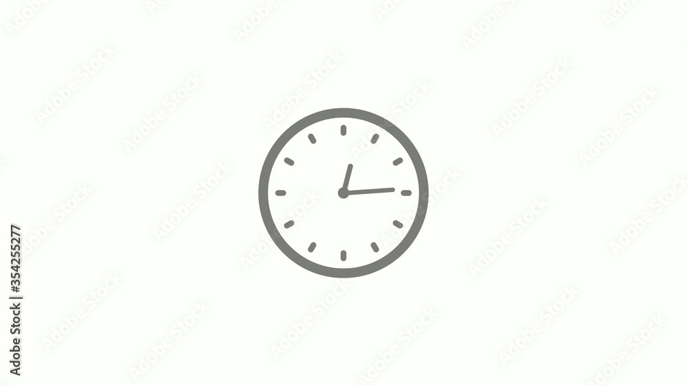 Amazing gray color clock isolated on white background,dark clock icon Amazing gray color clock isolated on white background,dark clock icon