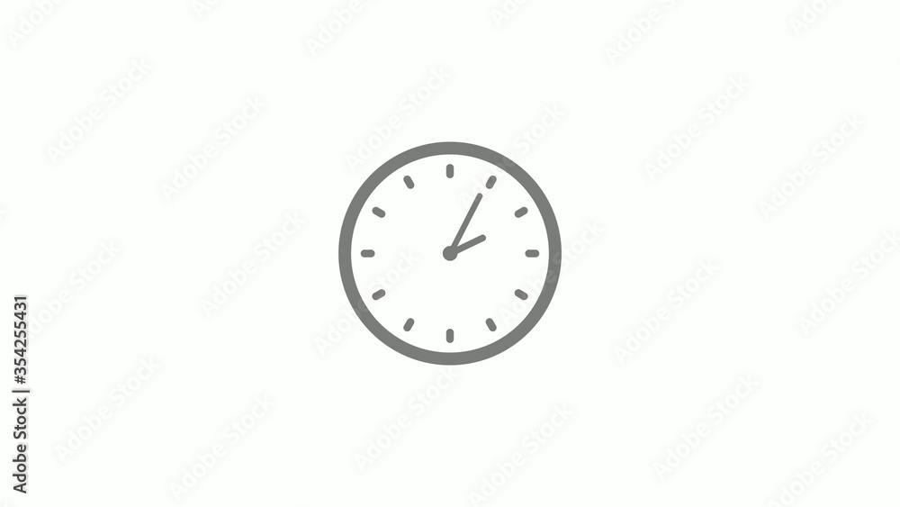 Amazing gray color clock isolated on white background,dark clock icon Amazing gray color clock isolated on white background,dark clock icon
