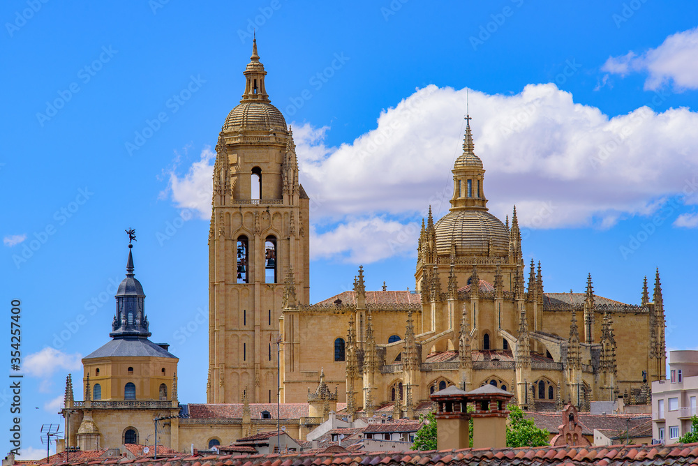 Segovia Cathedral, a Gothic-style Catholic cathedral in Segovia, Spain