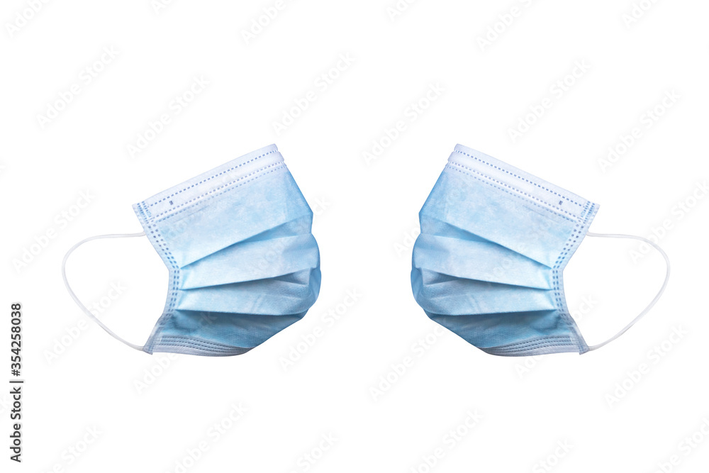 Medical mask, anti-virus, Corona Covid-19, isolate on white background Medical mask, anti-virus, Corona Covid-19, isolate on white background