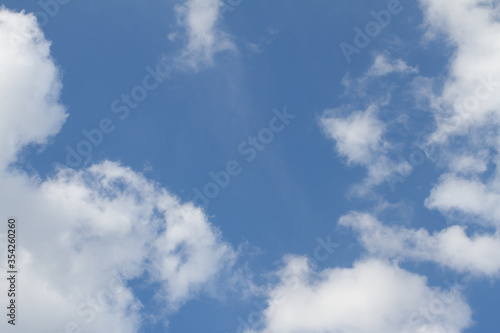 landscape of clean white clouds over blue sky for purity © STUDIO GRAND WEB