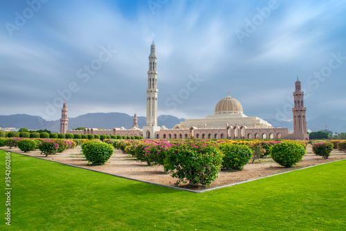 Sultan Qaboos Grand Mosque is the main mosque in the Sultanate of Oman, located in the capital city of Muscat.