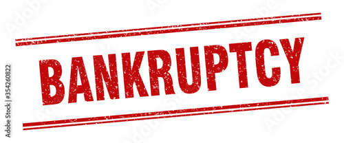 bankruptcy stamp. bankruptcy label. square grunge sign