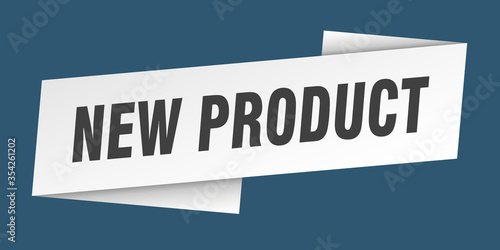 new product banner template. new product ribbon label sign