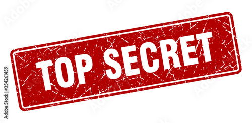 top secret stamp. top secret vintage red label. Sign