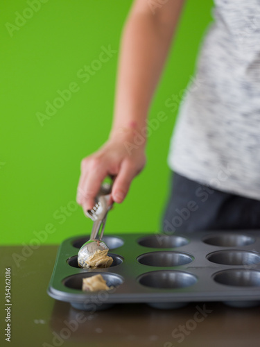 Baking Cookies at Home with Green Screen Background