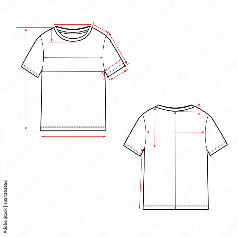 T shirt flat hot sale design