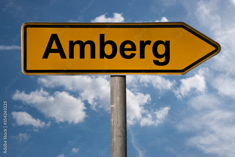 Obraz premium Wegweiser Amberg