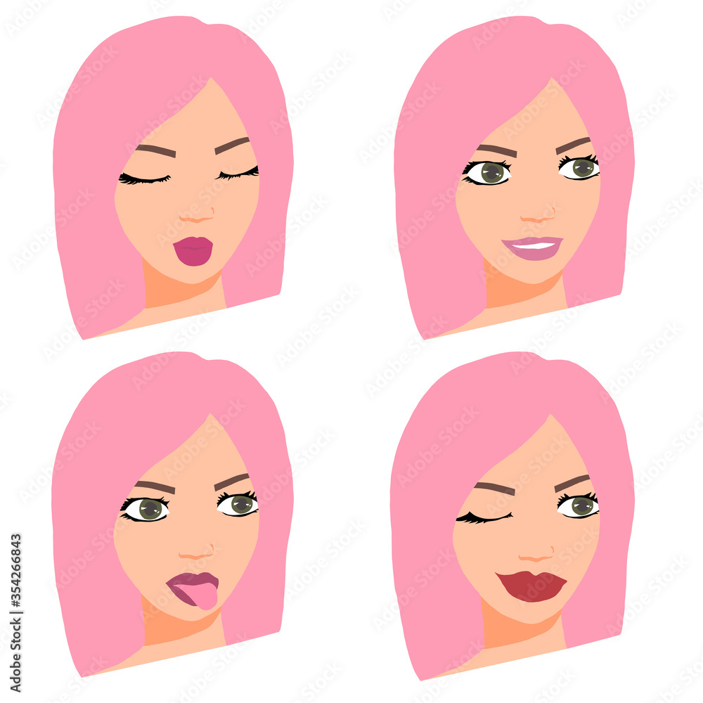 illustrations different emotions of a person illustrations different emotions of a person