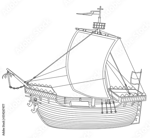 Kogge, Traditionelles Segelschiff während der Hanse