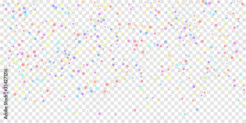 Festive confetti. Celebration stars. Colorful star