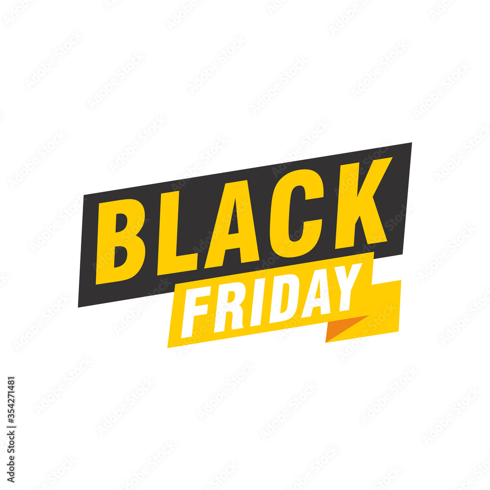 Black Friday sale inscription design template. Black Friday banner. Vector illustration Black Friday sale inscription design template. Black Friday banner. Vector illustration