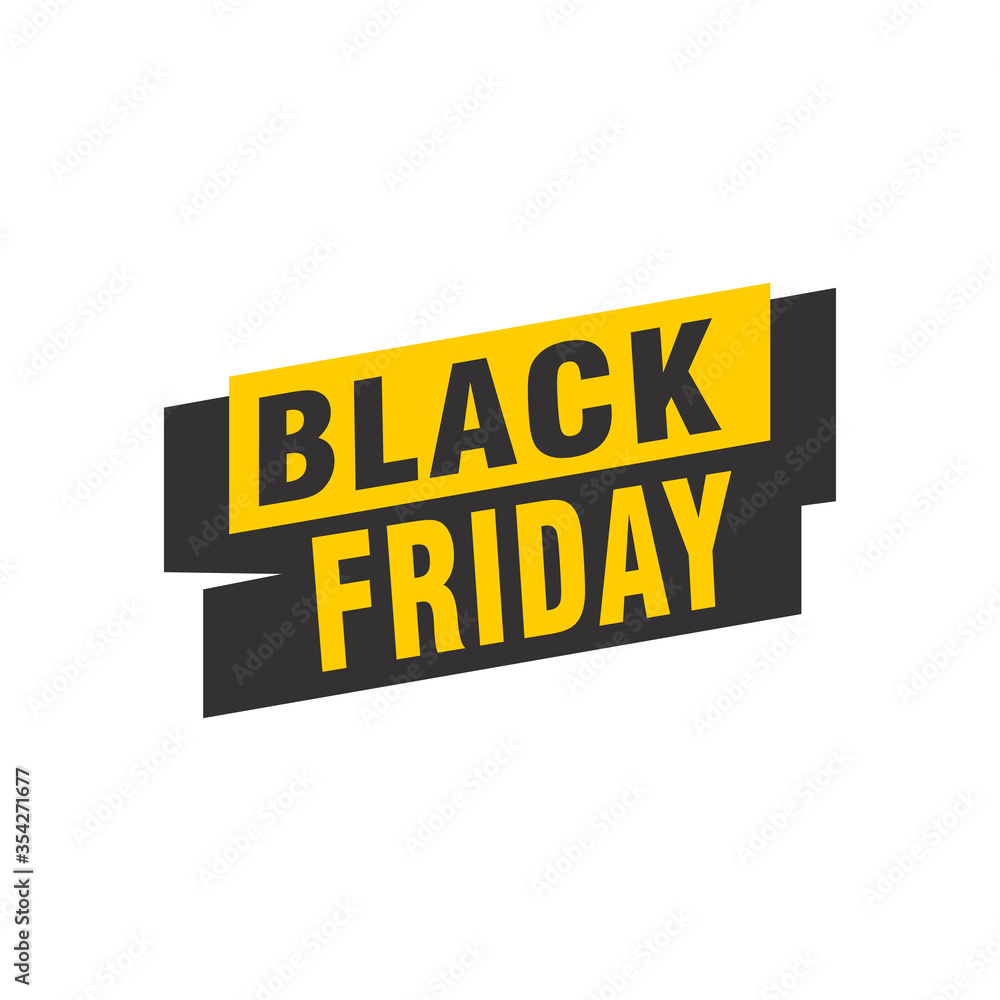 Black Friday sale inscription design template. Black Friday banner. Vector illustration Black Friday sale inscription design template. Black Friday banner. Vector illustration
