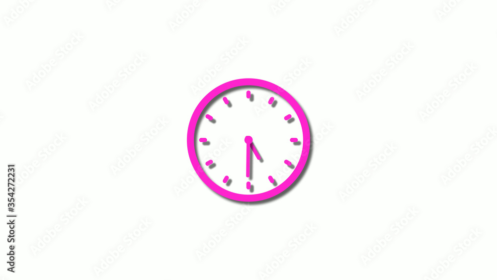 3d pink clock isolated on white background,counting down clock isolated 3d pink clock isolated on white background,counting down clock isolated