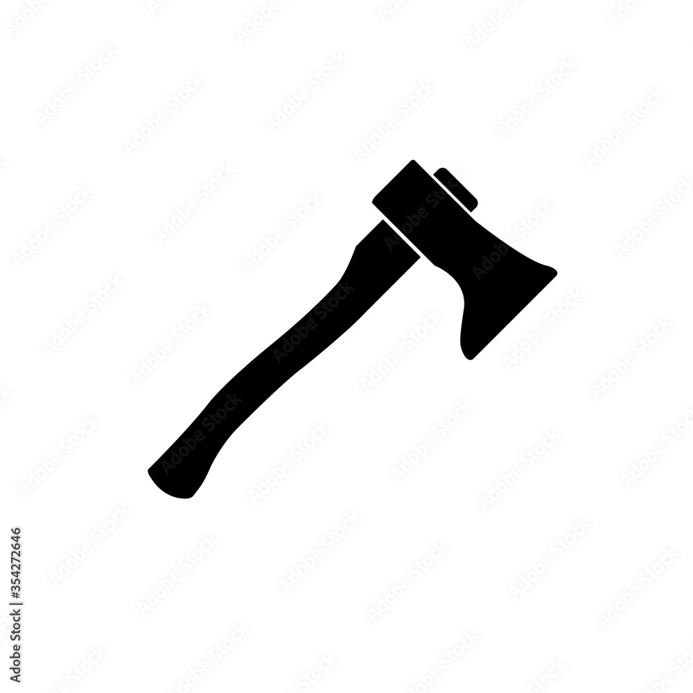 Axe icon, logo isolated on white background Axe icon, logo isolated on white background