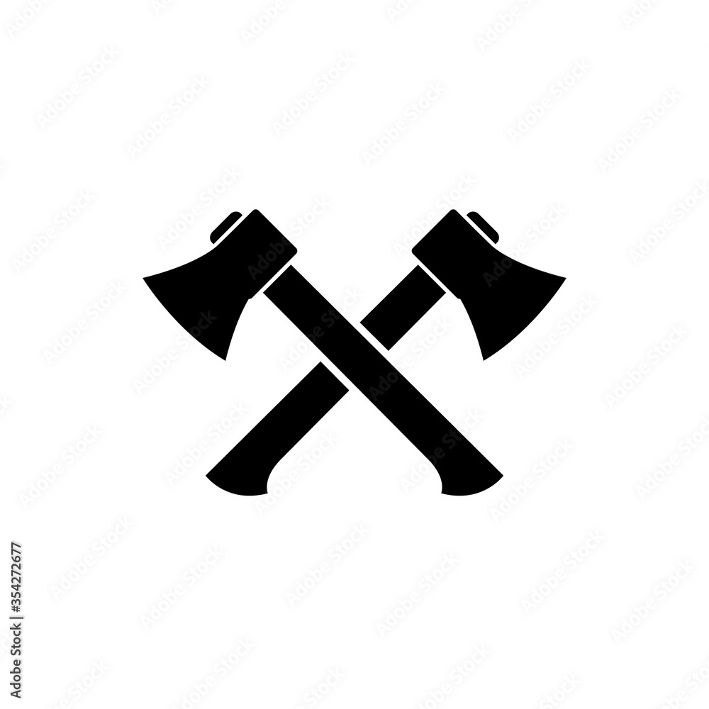 Axe icon, logo isolated on white background Axe icon, logo isolated on white background