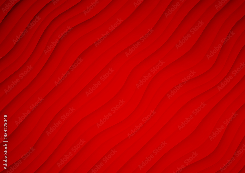 Abstract red wavy vector background Abstract red wavy vector background