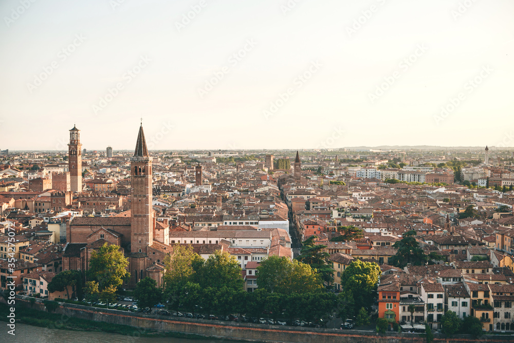 View of the architecture in Verona