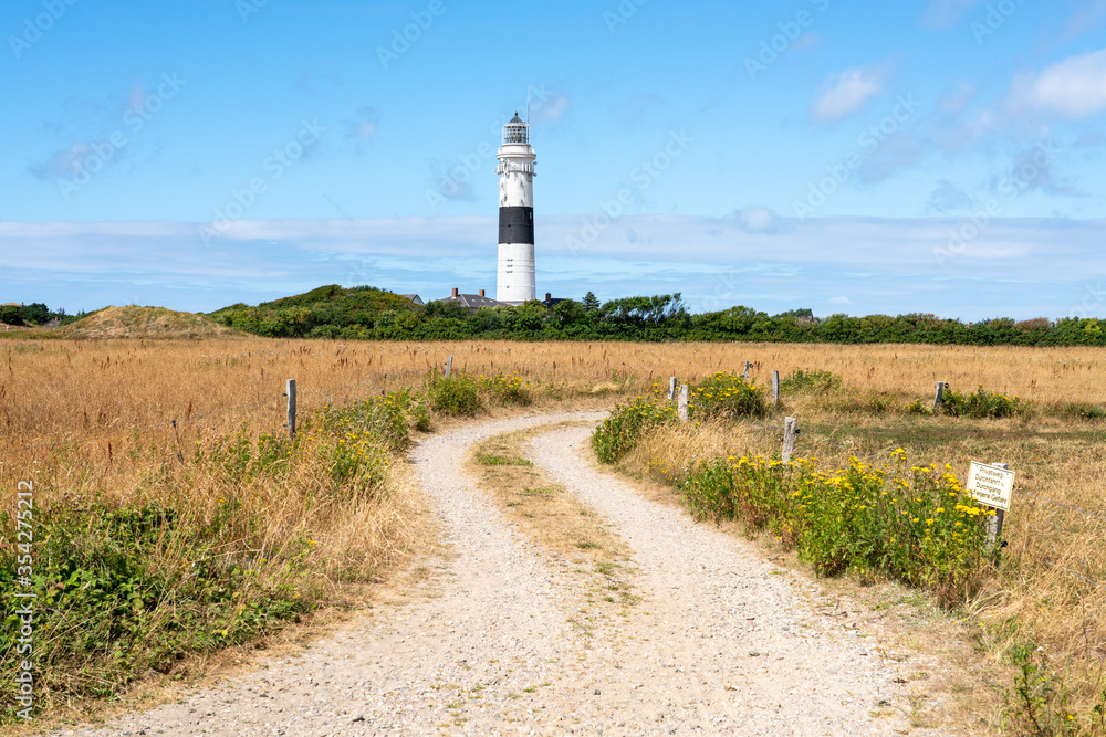 Lighthouse Kampen on the island Sylt, Schleswig-Holstein, Germany