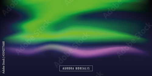 aurora borealis beautiful polar lights background vector illustration EPS10
