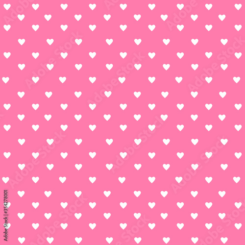 Vector background with hearts. Pink background to decorate the maiden party. Paper design for a little princess. Bright pink abstract pattern for inviting kids.