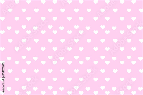 Vector background with hearts. Pink background to decorate the maiden party. Paper design for a little princess. Bright pink abstract pattern for inviting kids.