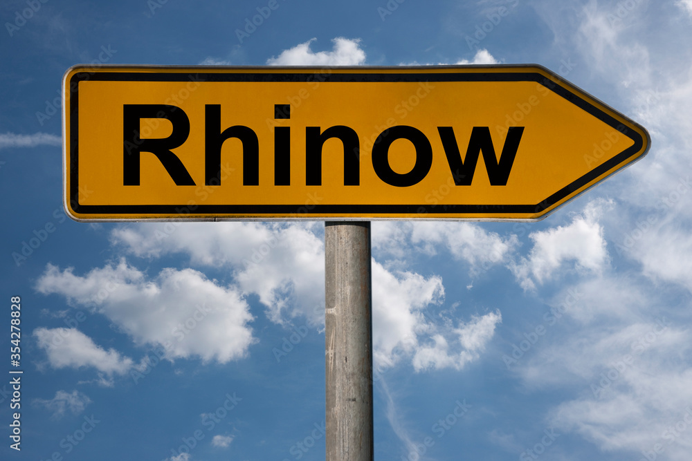 Obraz premium Wegweiser Rhinow