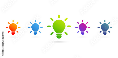  lampadine, idea, colori, creatività, idee