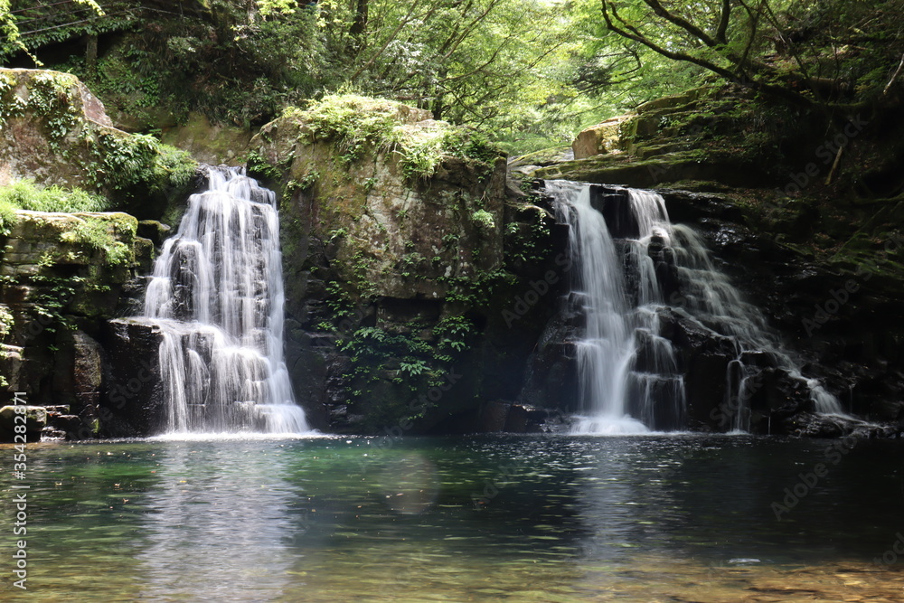 Fototapeta premium 日本の山奥にある滝