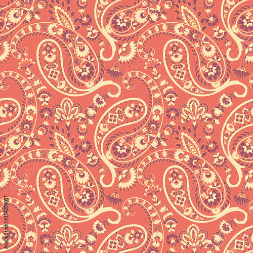Paisley seamless pattern. Vector ethnic ornament