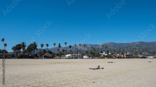 sunbathe on the beach out in the sun, Santa Barbara