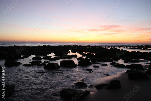 Sunrise over beach