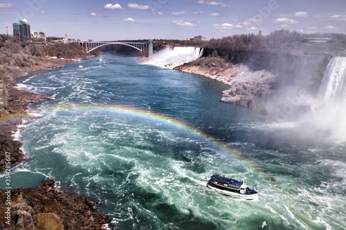 Rainbow over Niagara Falls